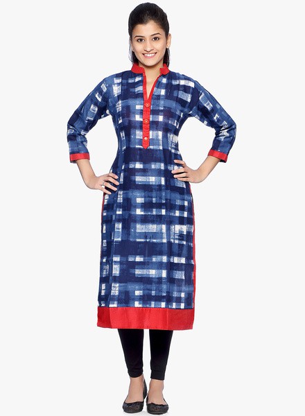 Vanita-Blue-Printed-Kurta 1